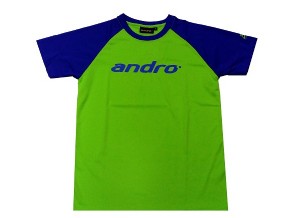 Andro 吸濕排汗T恤 No.134-綠底藍 (台灣製